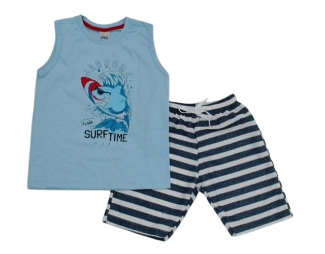 Conjunto Didiene Infantil Masculino Regata Machão Malha