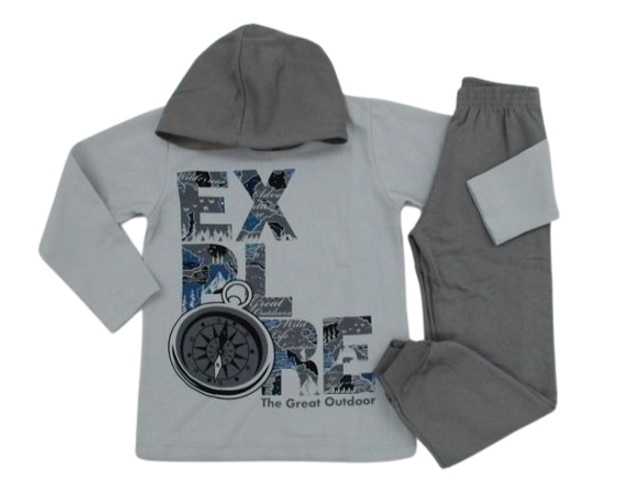 Conjunto Fashionk Infantil Masculino Moletom Capuz
