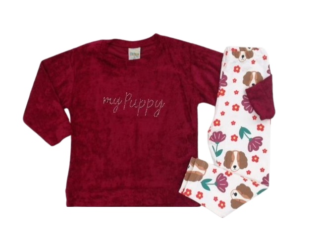 Conjunto Didiene Primeiros Passos Feminino Plush Legging