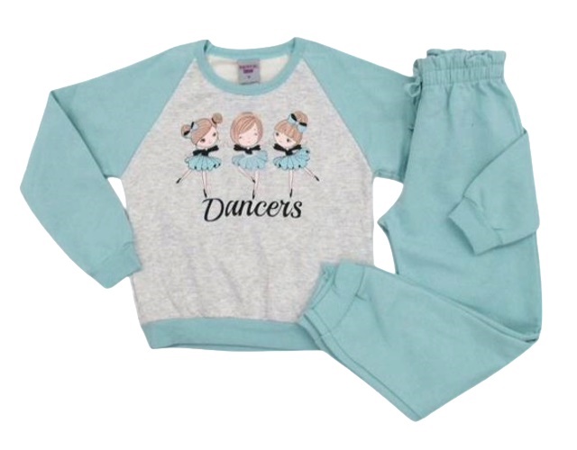 Conjunto Pimentinha Infantil Feminino Moletom Calça