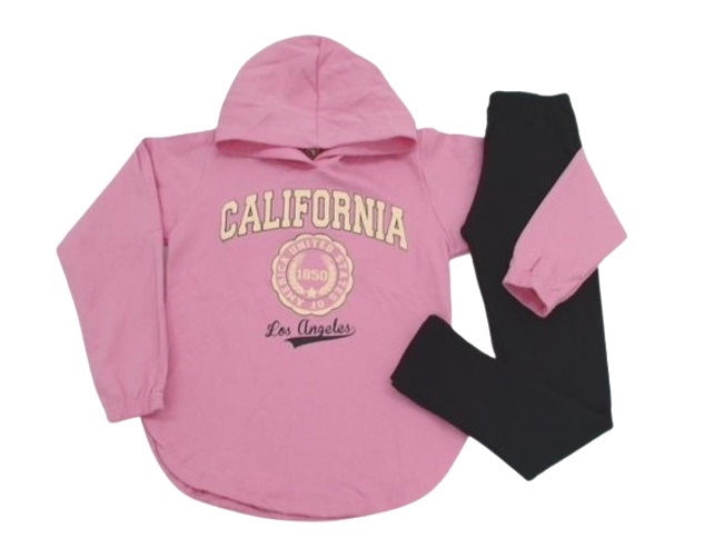 Conjunto Pk Juvenil Feminino Moletom Capuz Legging