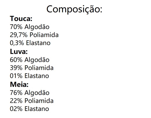 Kit-bebe Duck Bebe Masculino Algodão (touca+luva+meia)