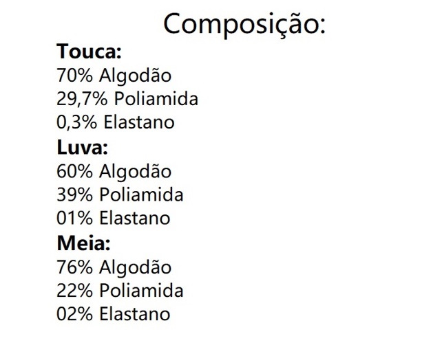 Kit-bebe Duck Bebe Feminina Algodão (touca+luva+meia)