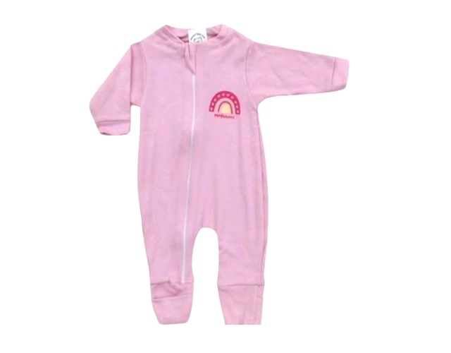 Macacão Mafessoni Bebe Unissex Longo Suedine Zíper