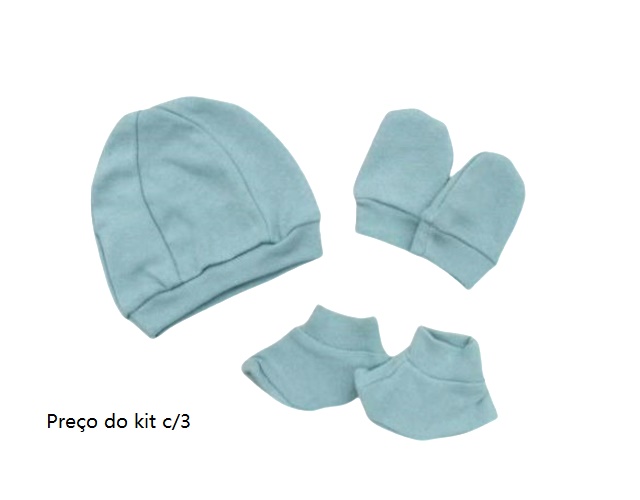 Kit Mafessoni Bebe Suedine (touca+luva+sapatinho)