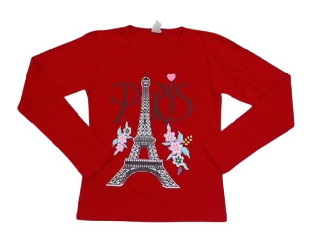 Blusa Mundonicky Juvenil Feminina Manga Longa Cotton