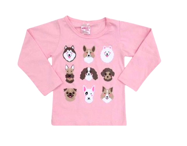 Blusa Jacks Primeiros Passos Feminina Manga Longa Cotton