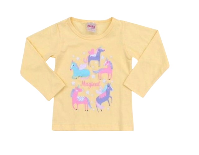 Blusa Jacks Primeiros Passos Feminina Manga Longa Cotton