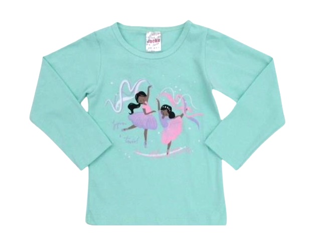 Blusa Jacks Primeiros Passos Feminina Manga Longa Cotton