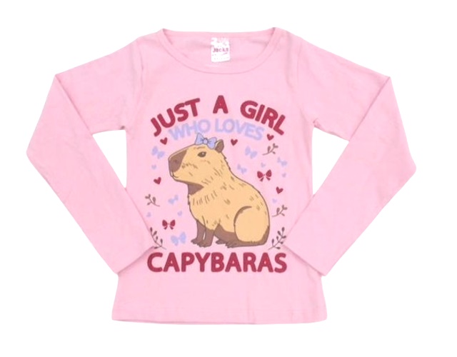 Blusa Jacks Juvenil Feminina Manga Longa Cotton