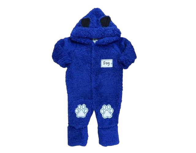 Macacão Petutinha Bebe Masculino Longo Sherpa Capuz S/pé