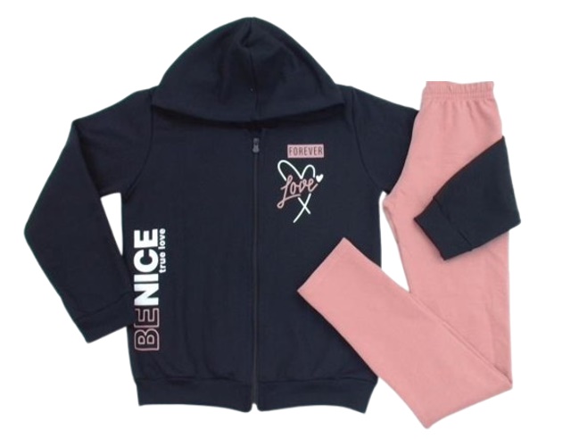 Conjunto Dfteen Juvenil Feminino Moletom Capuz Legging
