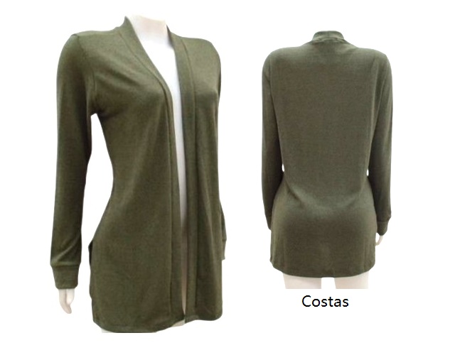 Cardigan Juventude Adulto Feminina Manga Longa Lãzinha