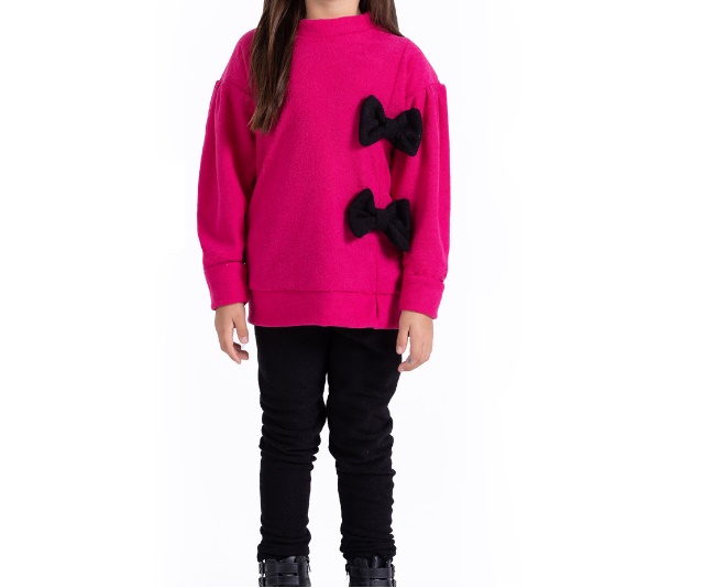 Conjunto Trin Infantil Feminina Bouclé Calça