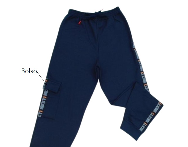 Calça Jaki Juvenil Masculino Moletom Bolso Lateral