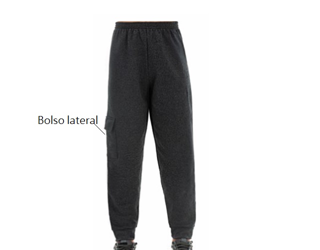 Calça Jaki Juvenil Masculino Moletom Bolso Lateral