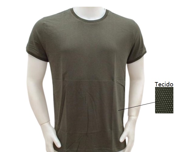 Camiseta Ultimato Adulto Masculino Manga Curta Malha Trabalhada