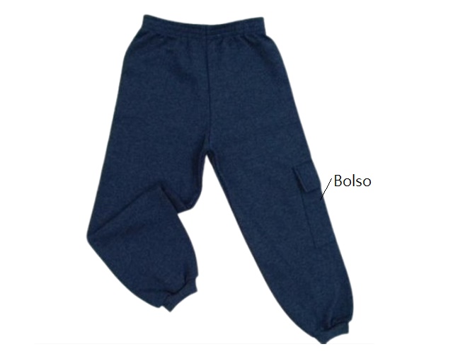 Calça Pituki Infantil Masculino Moletom 1bolso Lateral Cargo