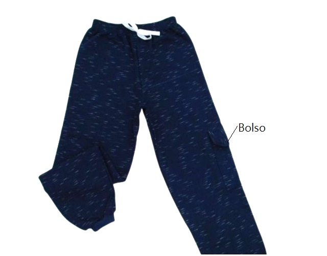 Calça Pituki Juvenil Masculina Moletom Jet 1bolso Lateral