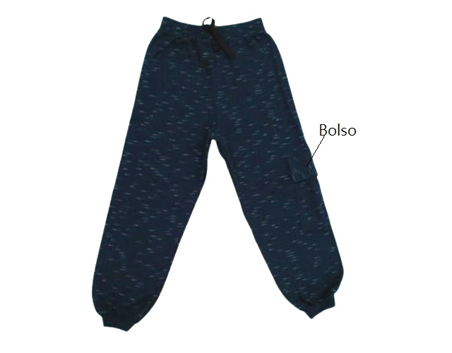Calça Pituki Infantil Masculina Moletom Jet 1bolso Lateral