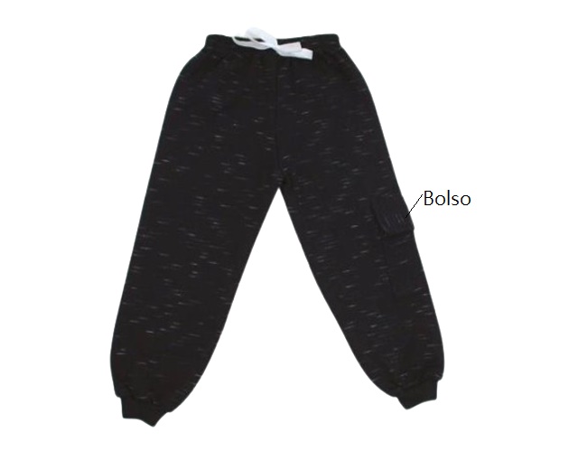 Calça Pituki Primeiros Passos Masculina Moletom Jet 1bolso Lateral