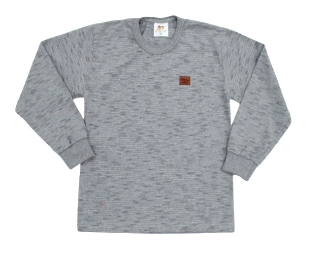 Camiseta Pituki Infantil Masculina Manga Longa Malha Jet