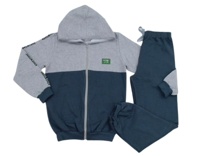 Conjunto Pituki Juvenil Masculino Moletom Aberto Capuz