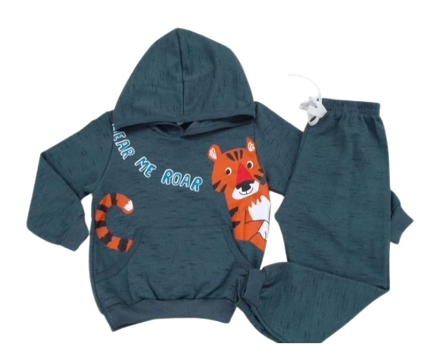 Conjunto Pituki Primeiros Passos Masculino Moletom Jet Capuz