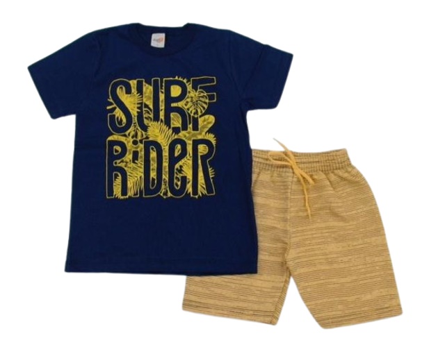 Conjunto Duploj Infantil Masculino Manga Curta Malha Sortido