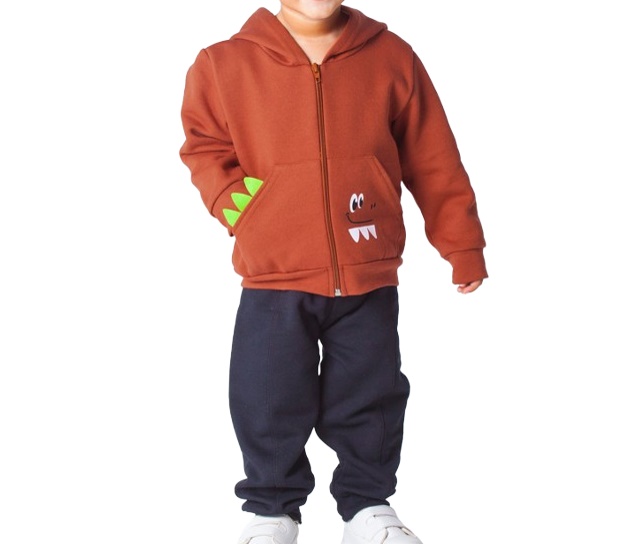 Conjunto Nk Primeiros Passos Masculino Moletom Aberto Capuz