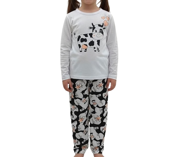 Pijama Anjodossonhos Infantil Feminina Manga Longa Malha Pv Calça