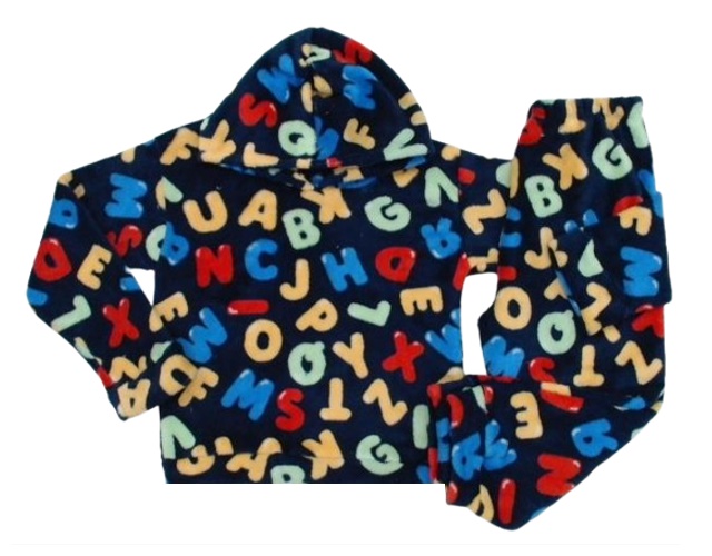 Pijama Filitex Infantil Masculina Peluciado Capuz