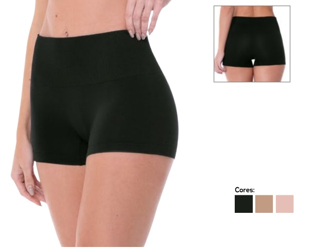 Calcinha-boxer Zeerucci Adulto Poliamida Modeladora