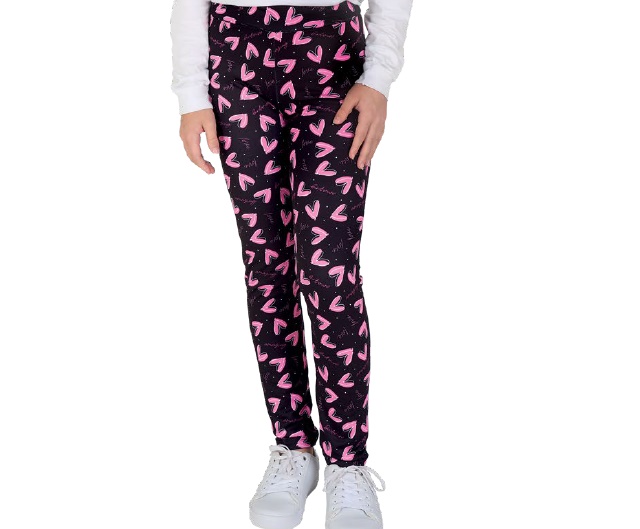 Legging Viston Juvenil Feminino Poliéster Estampado Flanelada