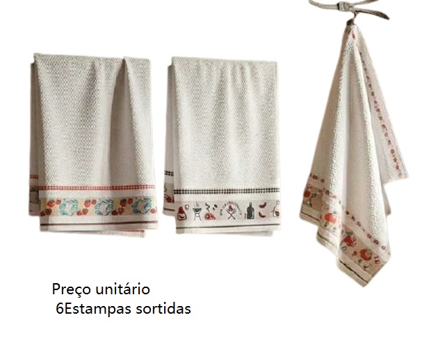 Pano-copa Mafratex Jacquard Gourmet Sortido 65x48c