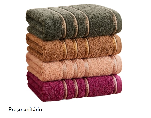 Toalha-rosto Mafratex Adulto Felpuda Mônaco 68x48cm