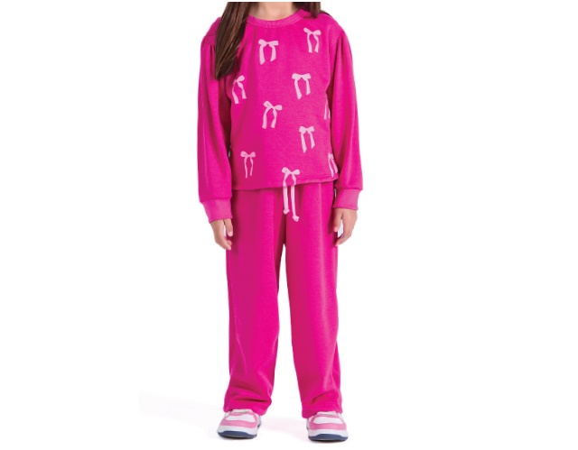 Conjunto Trin Infantil Feminino Moletom Calça