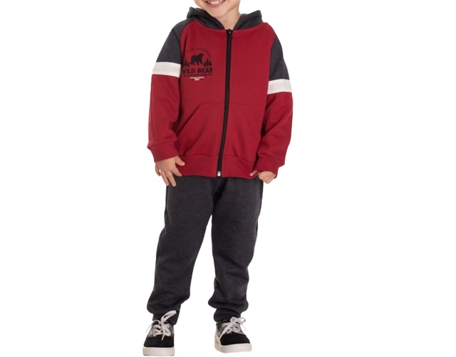 Conjunto Randa Primeiros Passos Masculino Moletom Capuz