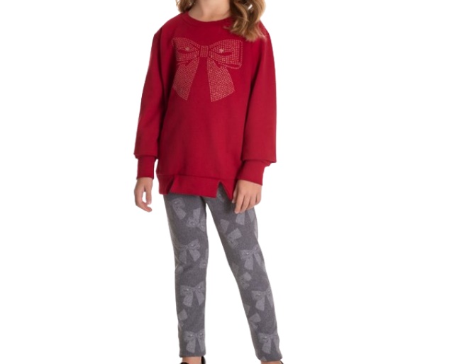 Conjunto Semprekids Infantil Feminino Moletom Legging