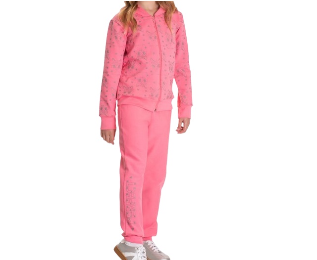 Conjunto Semprekids Infantil Feminino Molecotton Capuz Calça