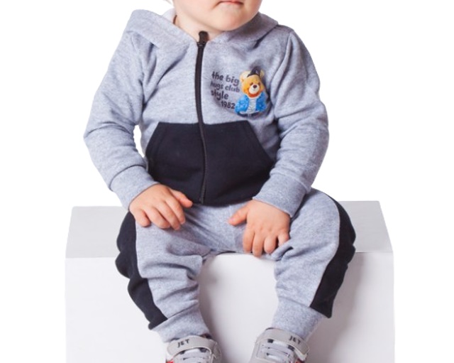 Conjunto Nekinho Bebe Masculino Moletom Capuz