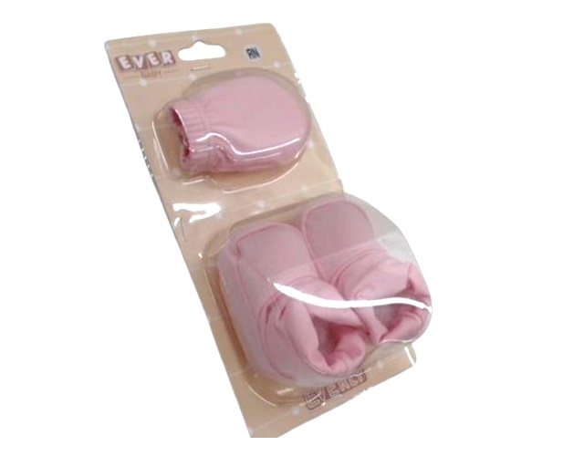 Kit-bebe Everly Poliéster Térmico (luva+sapatinho)