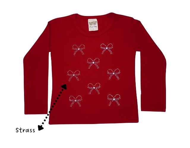 Blusa Mundonicky Primeiros Passos Feminina Manga Longa Cotton