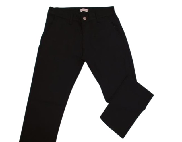 Calça Haas Adulto Masculina Sarja Lycra Preta