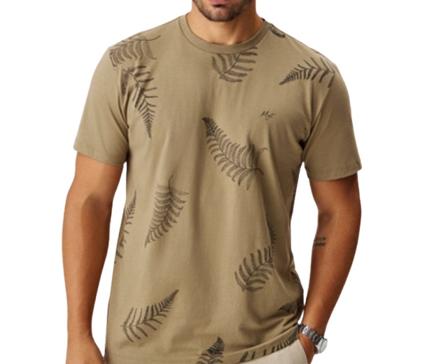 Camiseta Mmt Adulto Masculina Manga Curta Malha Estampada