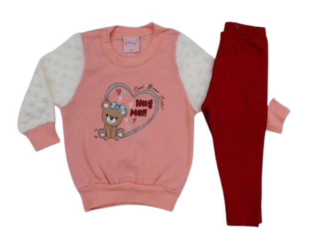 Conjunto Wilbertex Bebe Feminino Moletom Legging