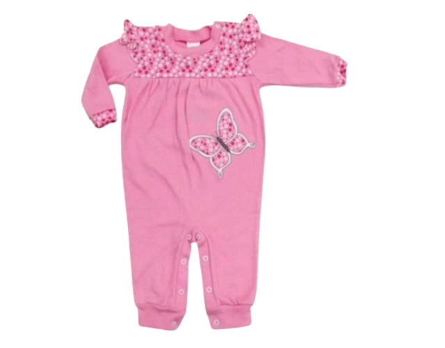 Macacão Petutinha Bebe Feminino Longo Suedine S/pé