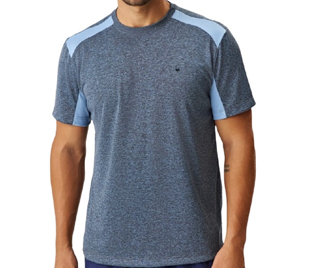 Camiseta Mmt Adulto Masculina Manga Curta Malha Dry Rajado Recorte