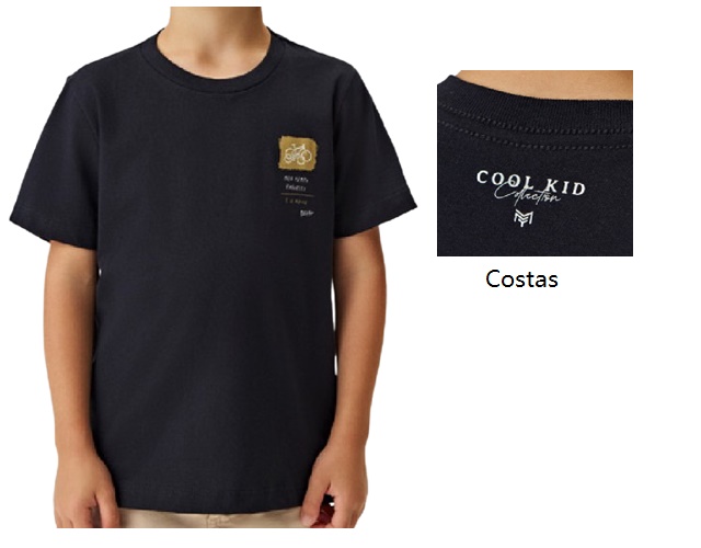 Camiseta Mmt Infantil Masculina Manga Curta Malha