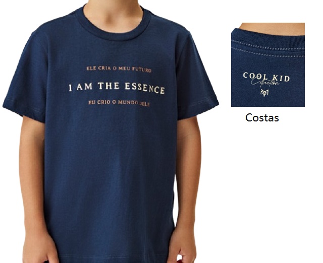 Camiseta Mmt Infantil Masculina Manga Curta Malha